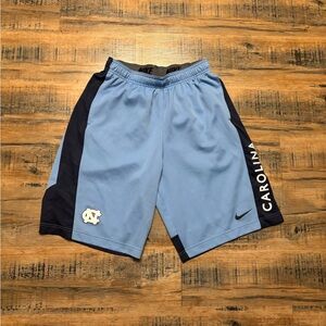 Nike Blue and Black Athletic Shorts with Breathable Design